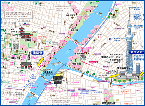 浅草・東京スカイツリーの地図