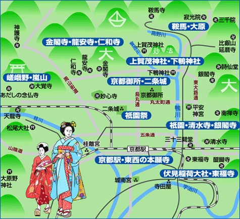 京都全体地図