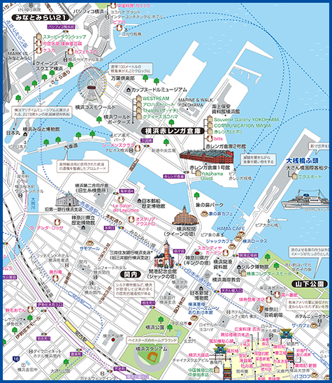 神奈川県 横浜みなとみらい 元町 中華街 あるく あるけるマップ ニュース 観光あるき地図