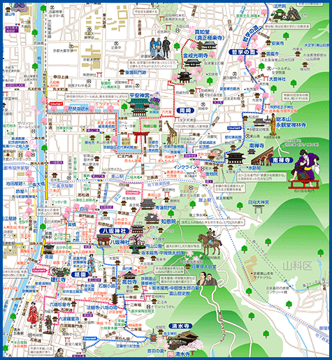 京都 祇園 清水寺 銀閣寺 あるく あるけるマップ ニュース 観光あるき地図