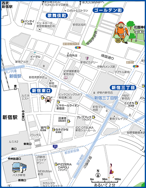 表参道・原宿・青山の地図