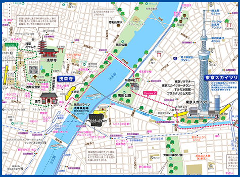 東京 浅草 東京スカイツリー あるく あるけるマップ ニュース 観光あるき地図