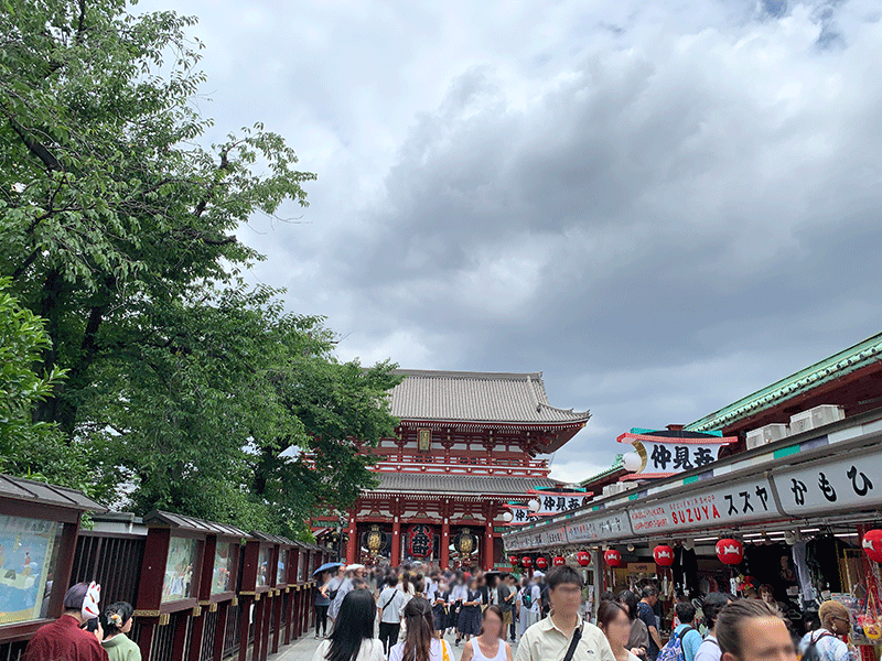 6.20.2023 Sensoji Temple Nakamise and Hozomon Gate